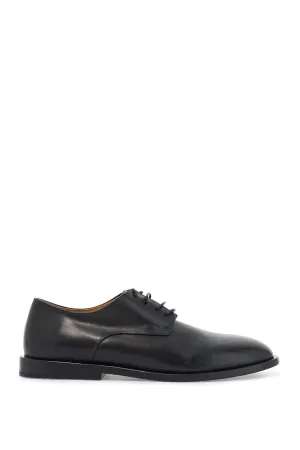 black calf leather derby shoes with glossy finish