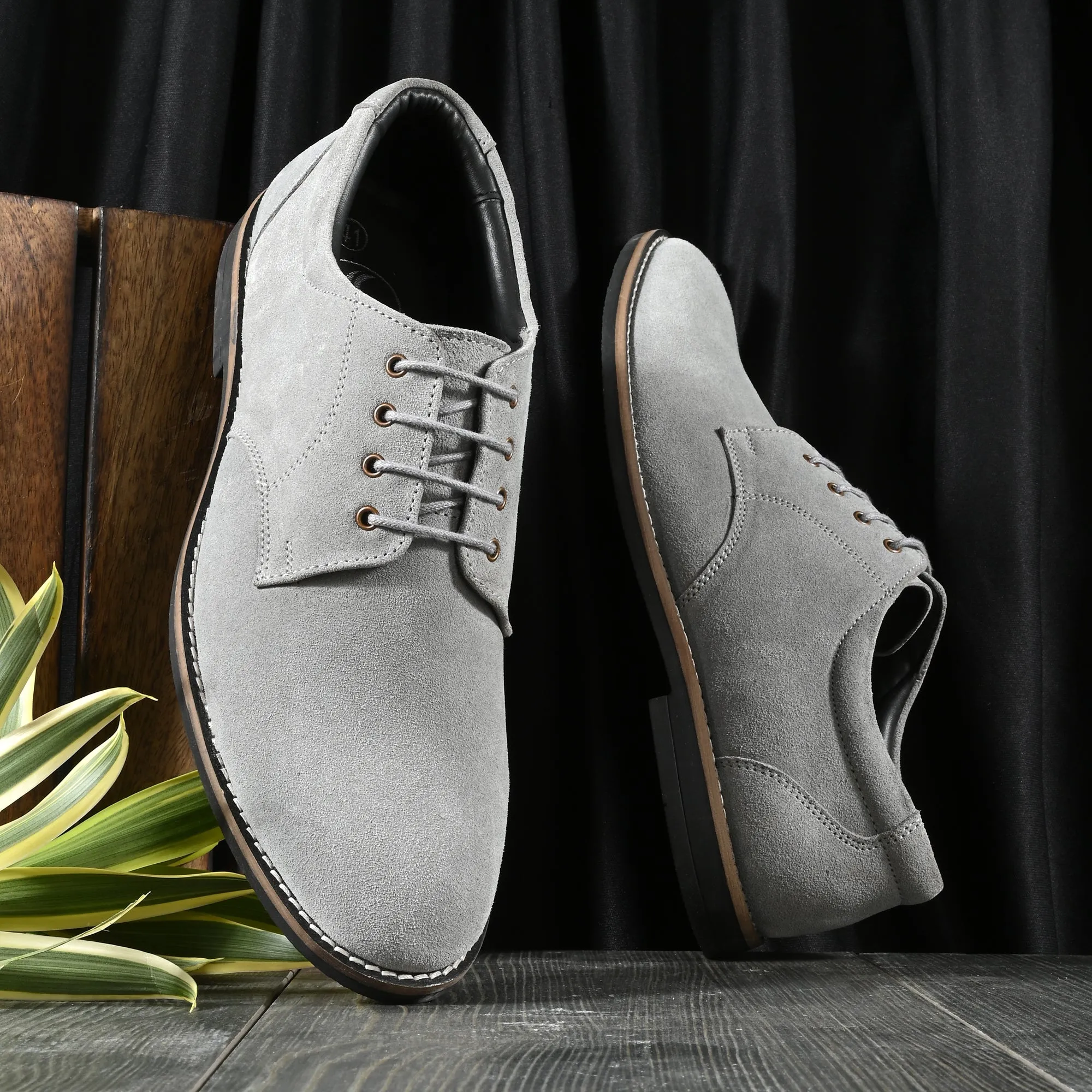 Elite Suede Leather Derby Lace Ups