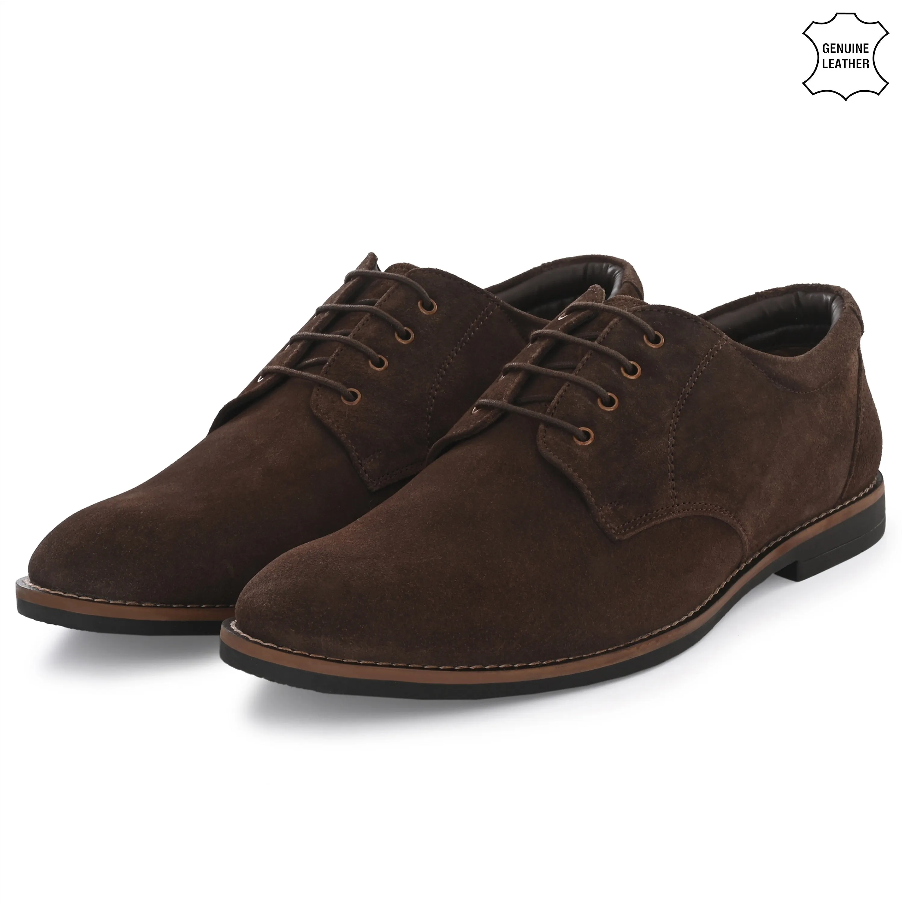 Elite Suede Leather Derby Lace Ups