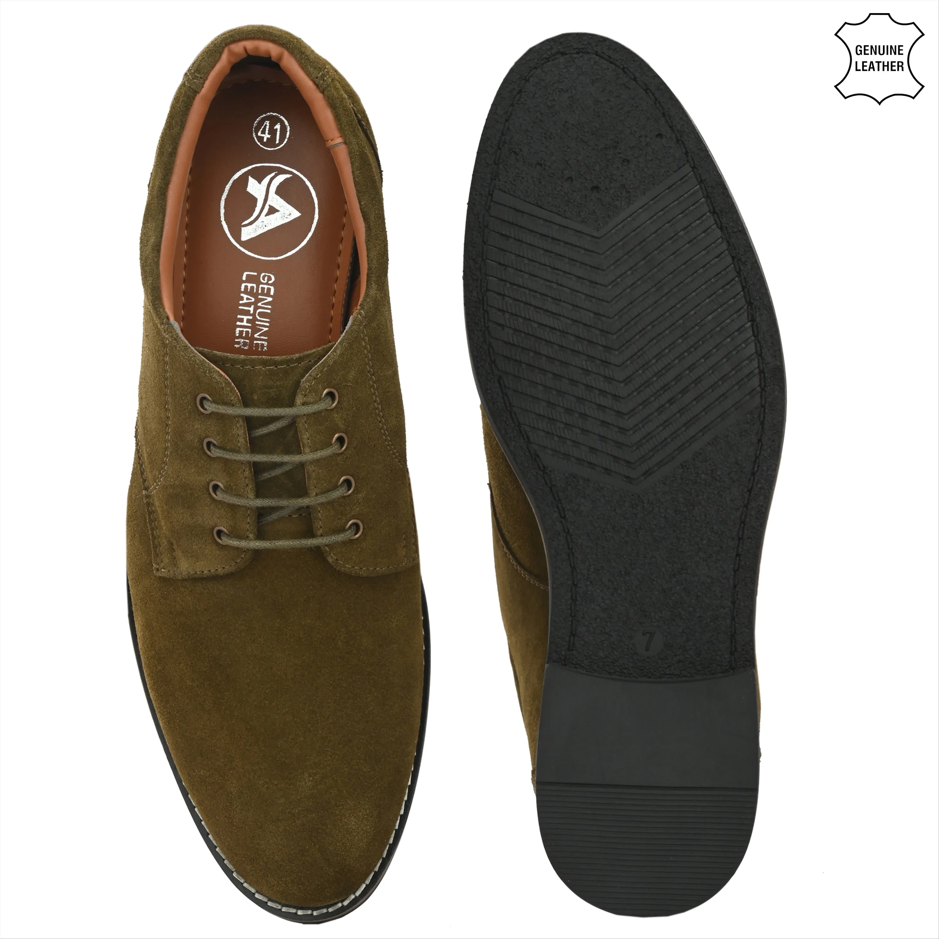 Elite Suede Leather Derby Lace Ups