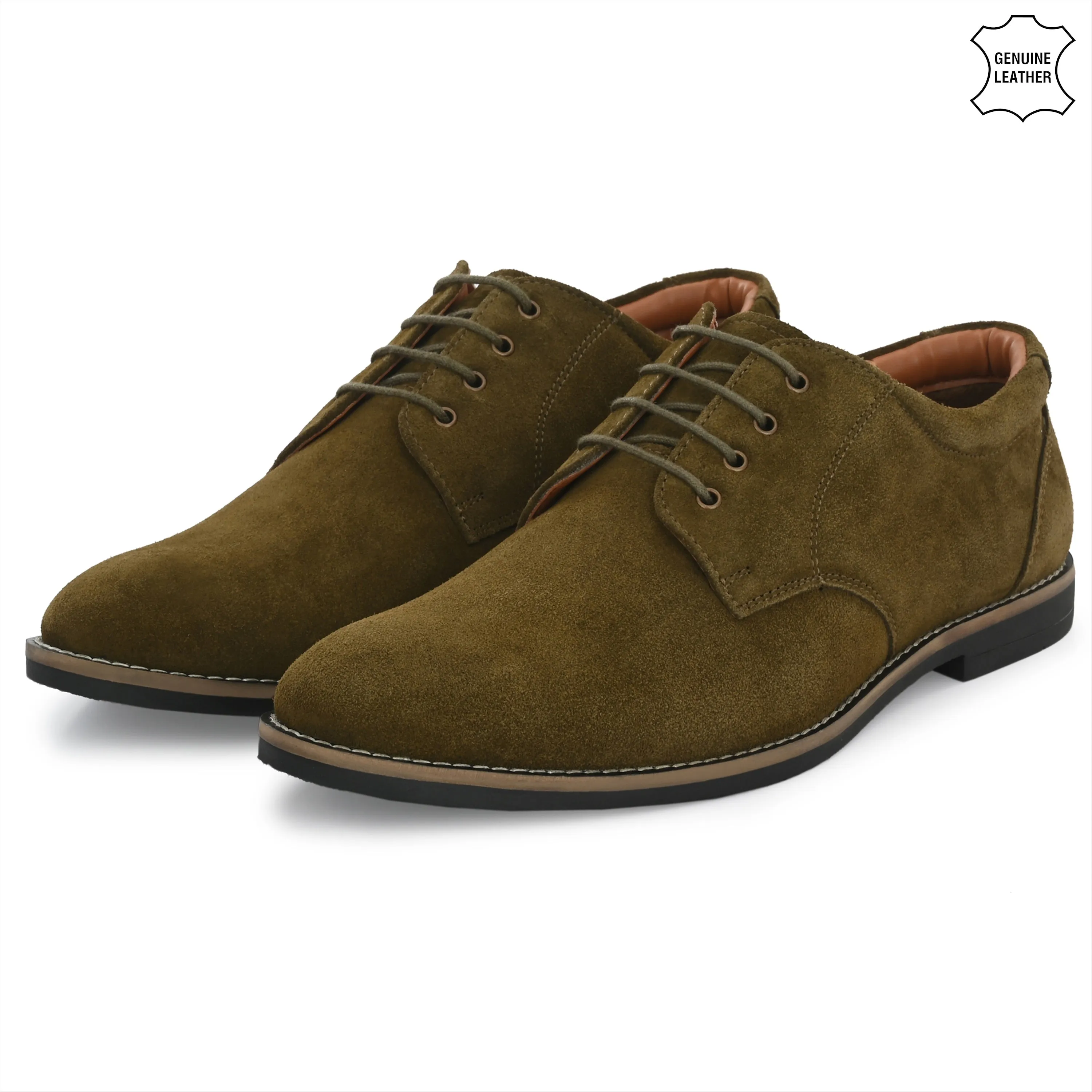 Elite Suede Leather Derby Lace Ups