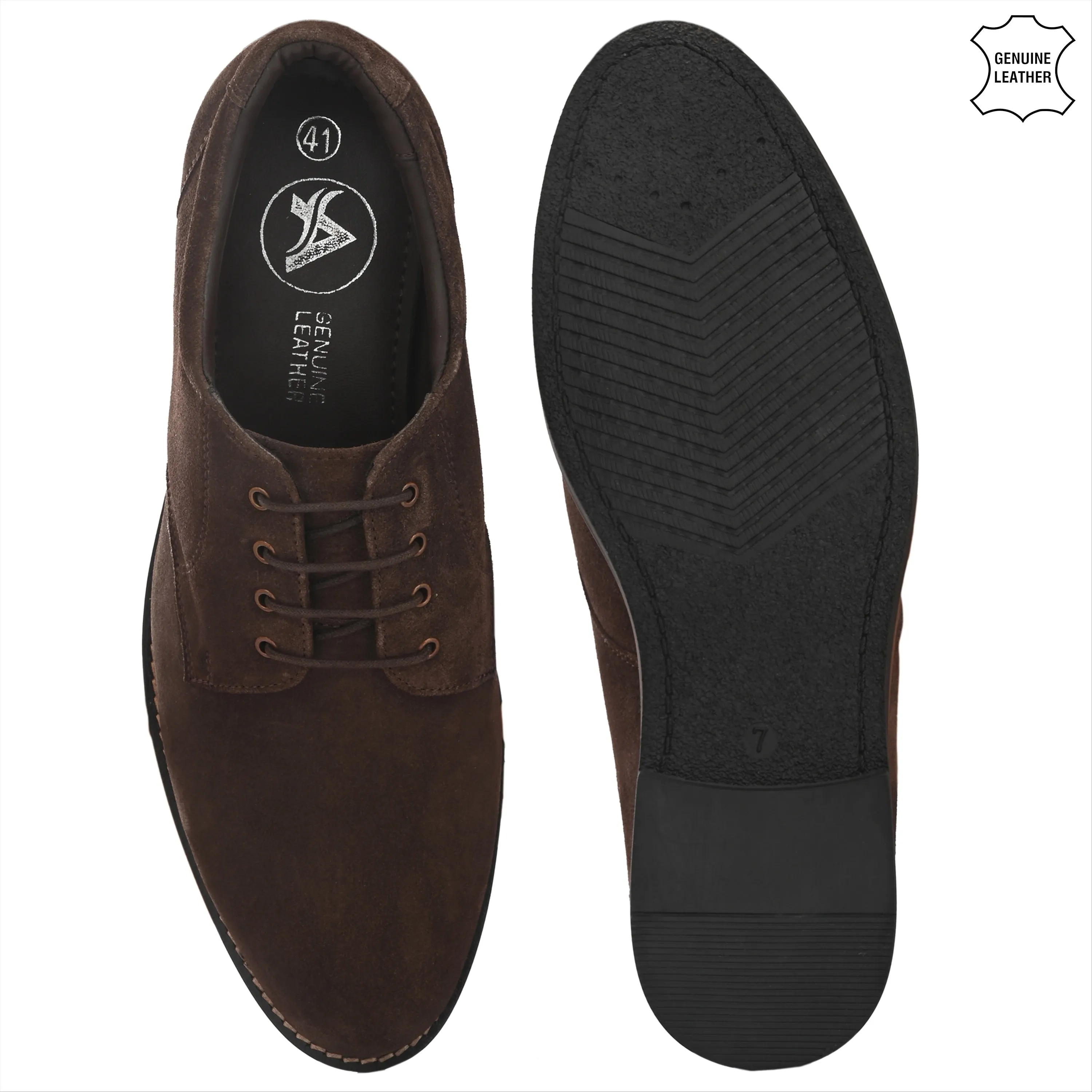 Elite Suede Leather Derby Lace Ups