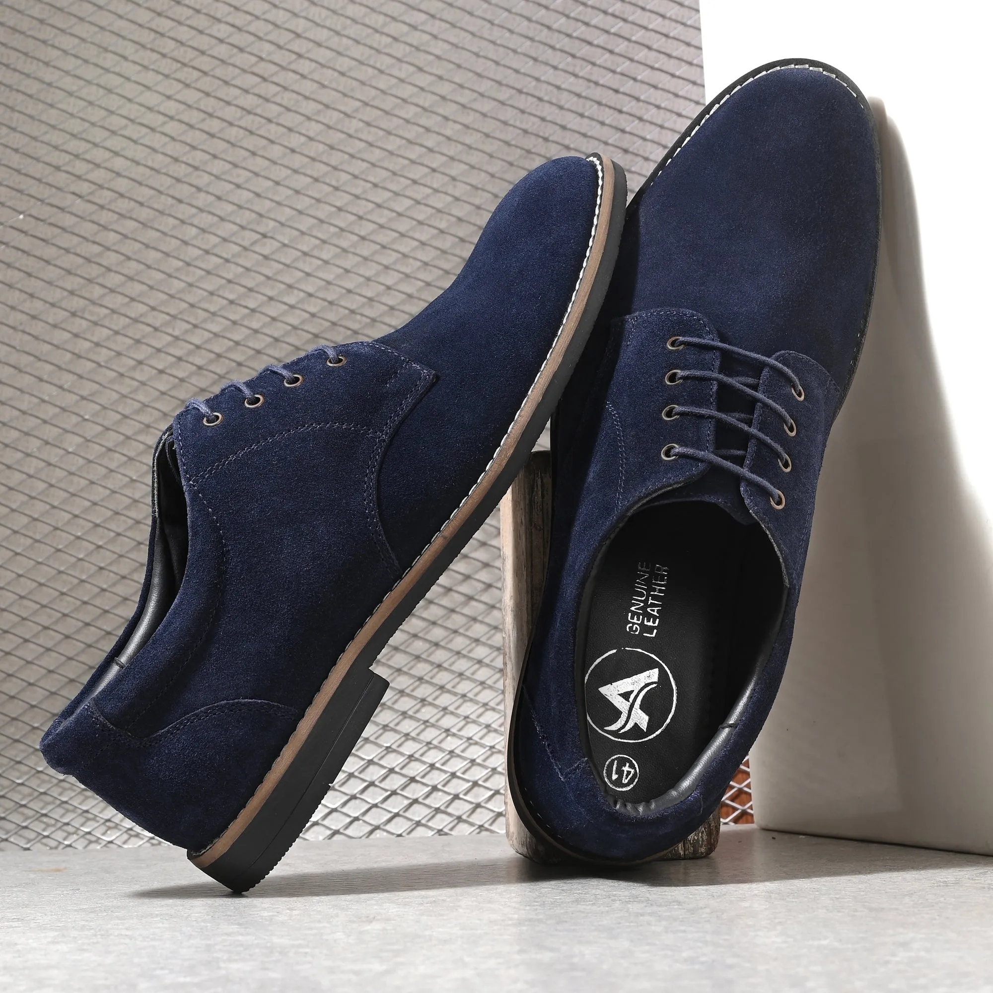 Elite Suede Leather Derby Lace Ups