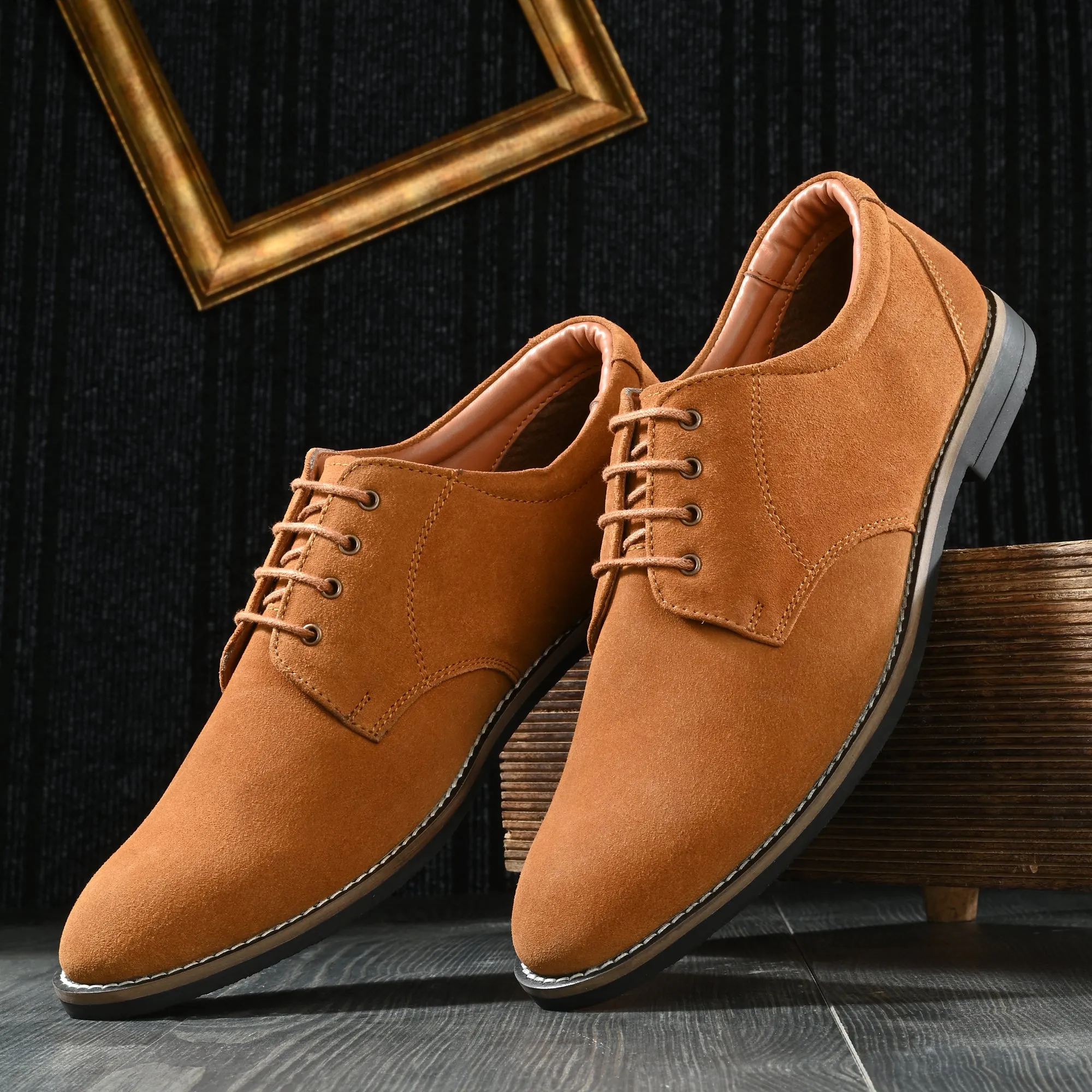 Elite Suede Leather Derby Lace Ups