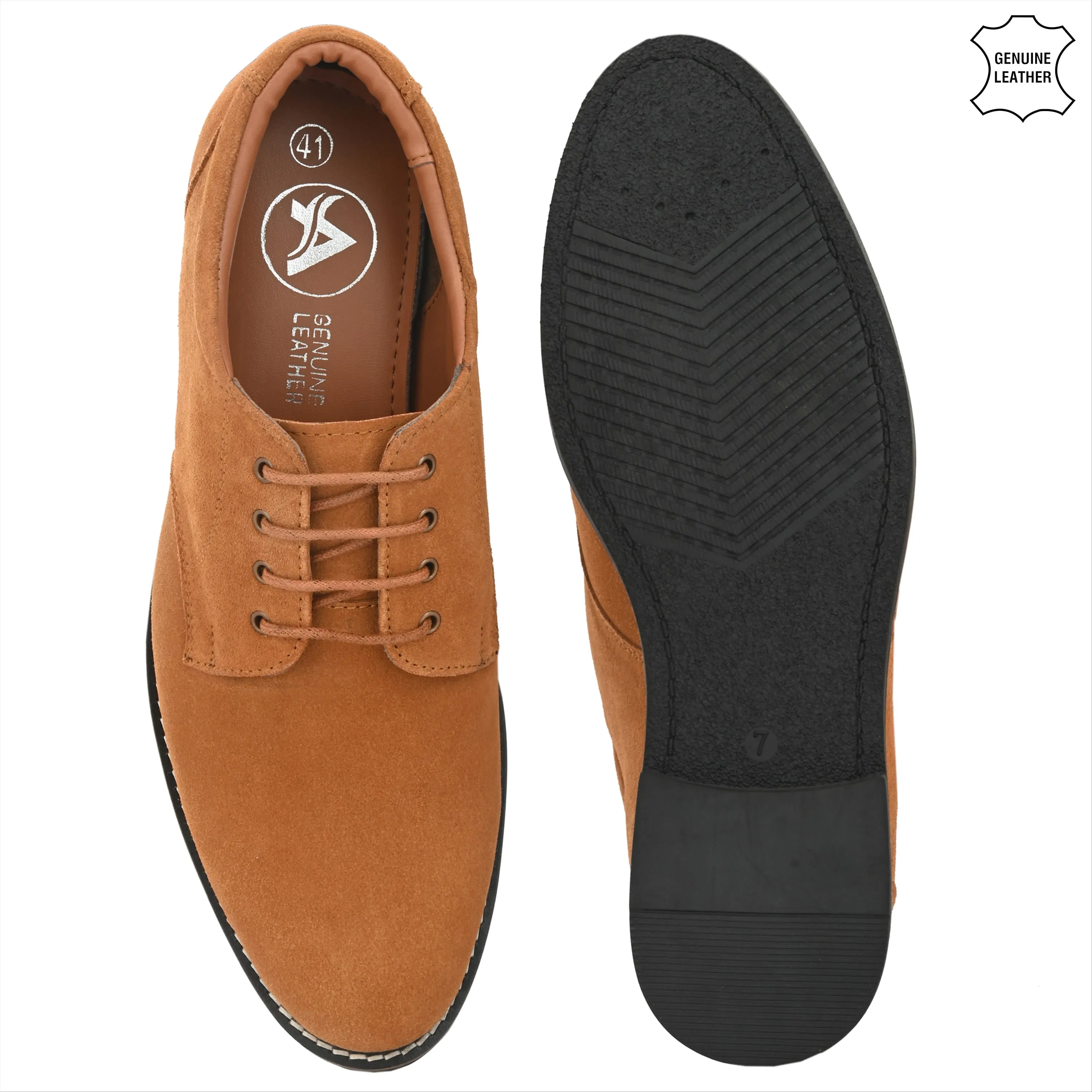 Elite Suede Leather Derby Lace Ups