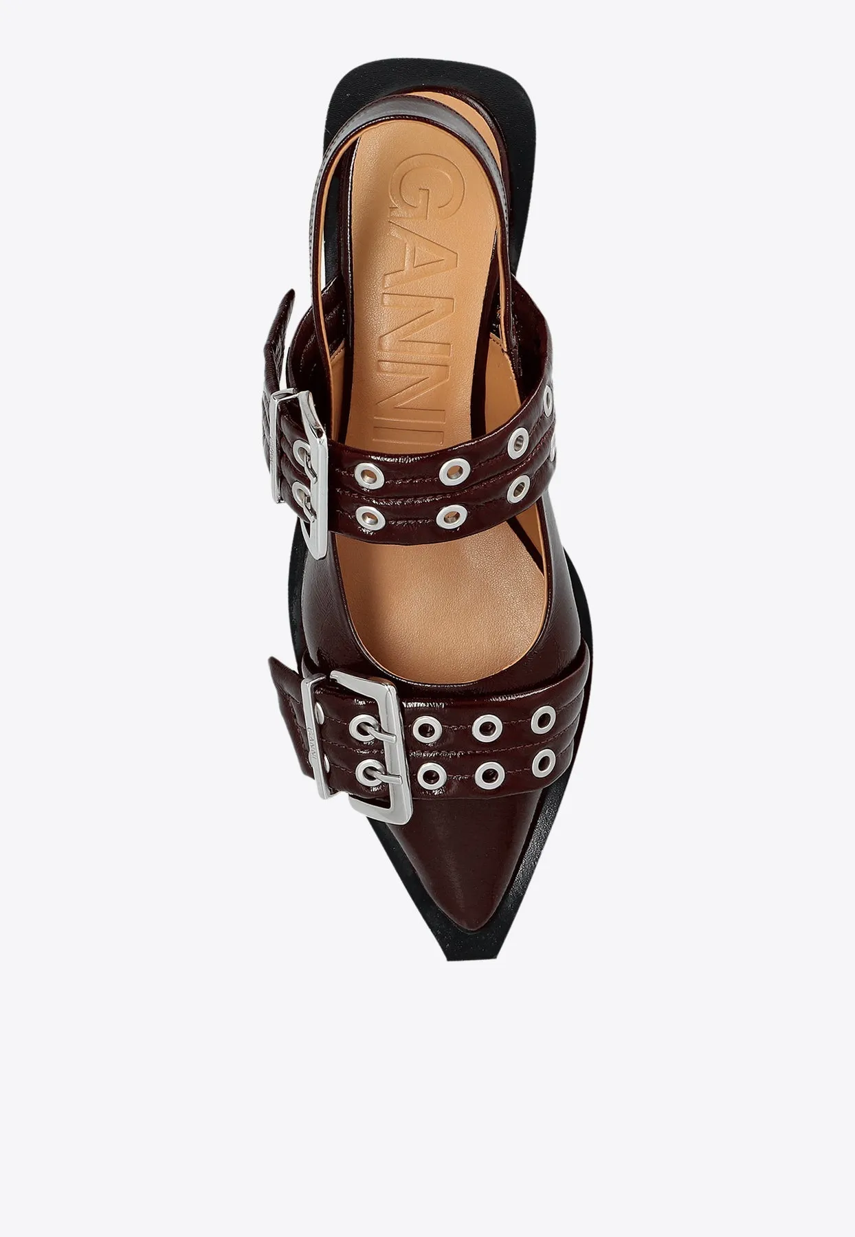 Feminine Pointed-Toe Slingback Flats
