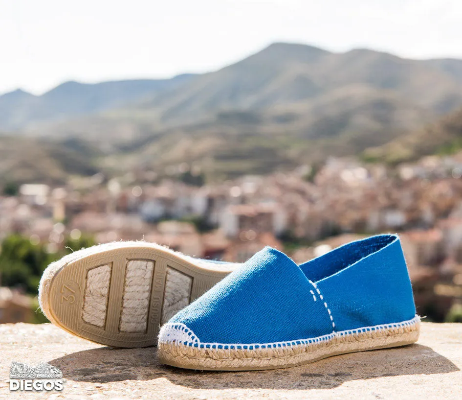 French blue espadrilles