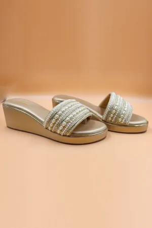 Gold Anchor Thread Work Wedges