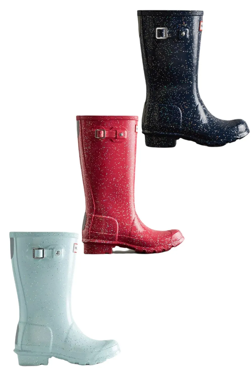 Hunter Big Kids Giant Glitter Wellington Boots