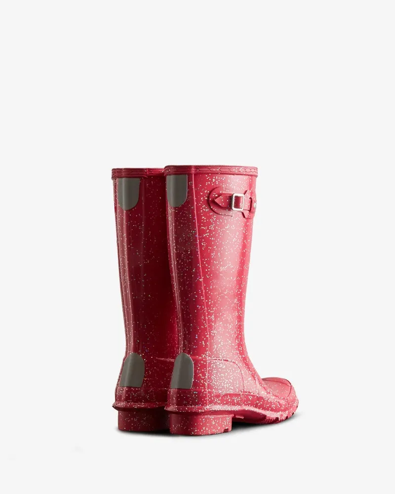 Hunter Big Kids Giant Glitter Wellington Boots