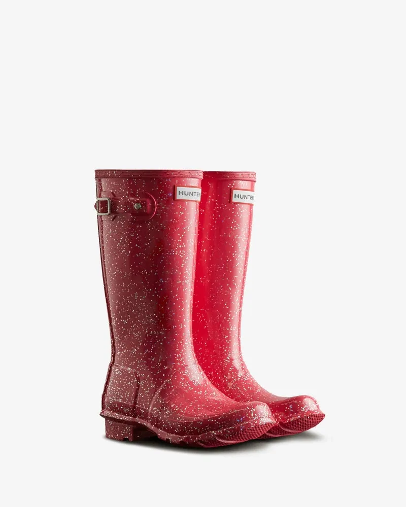 Hunter Big Kids Giant Glitter Wellington Boots