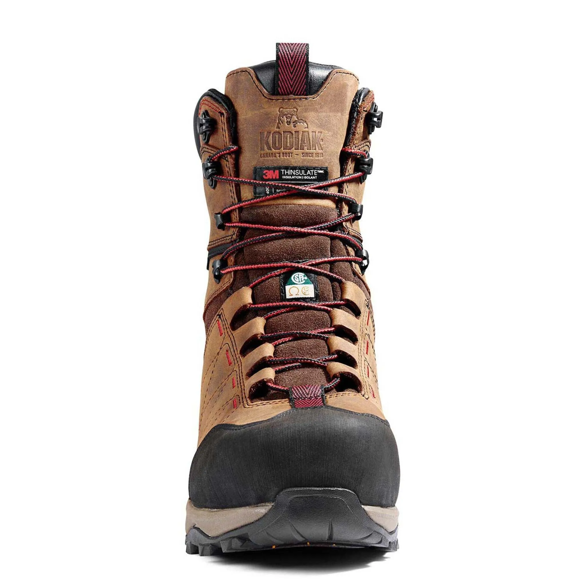 Kodiak Men's Ice Conqueror 8" Winter Safety Work Boot, Waterproof Leather, Vibram® Arctic Grip, Composite Toe & Plate, Insulated to -40°C | Sizes 7-14