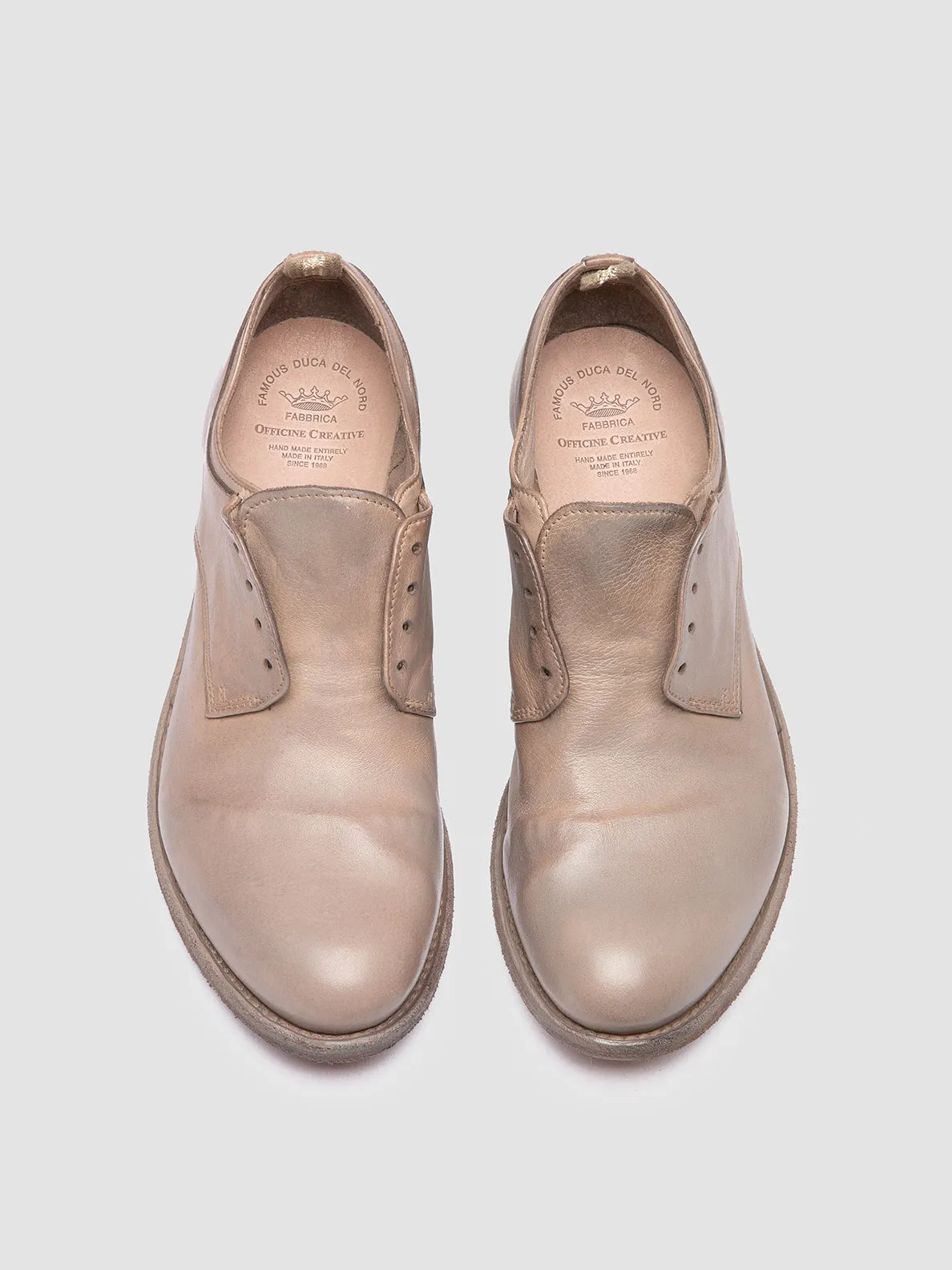 LEXIKON 501 - TaupeLeather derby Shoes