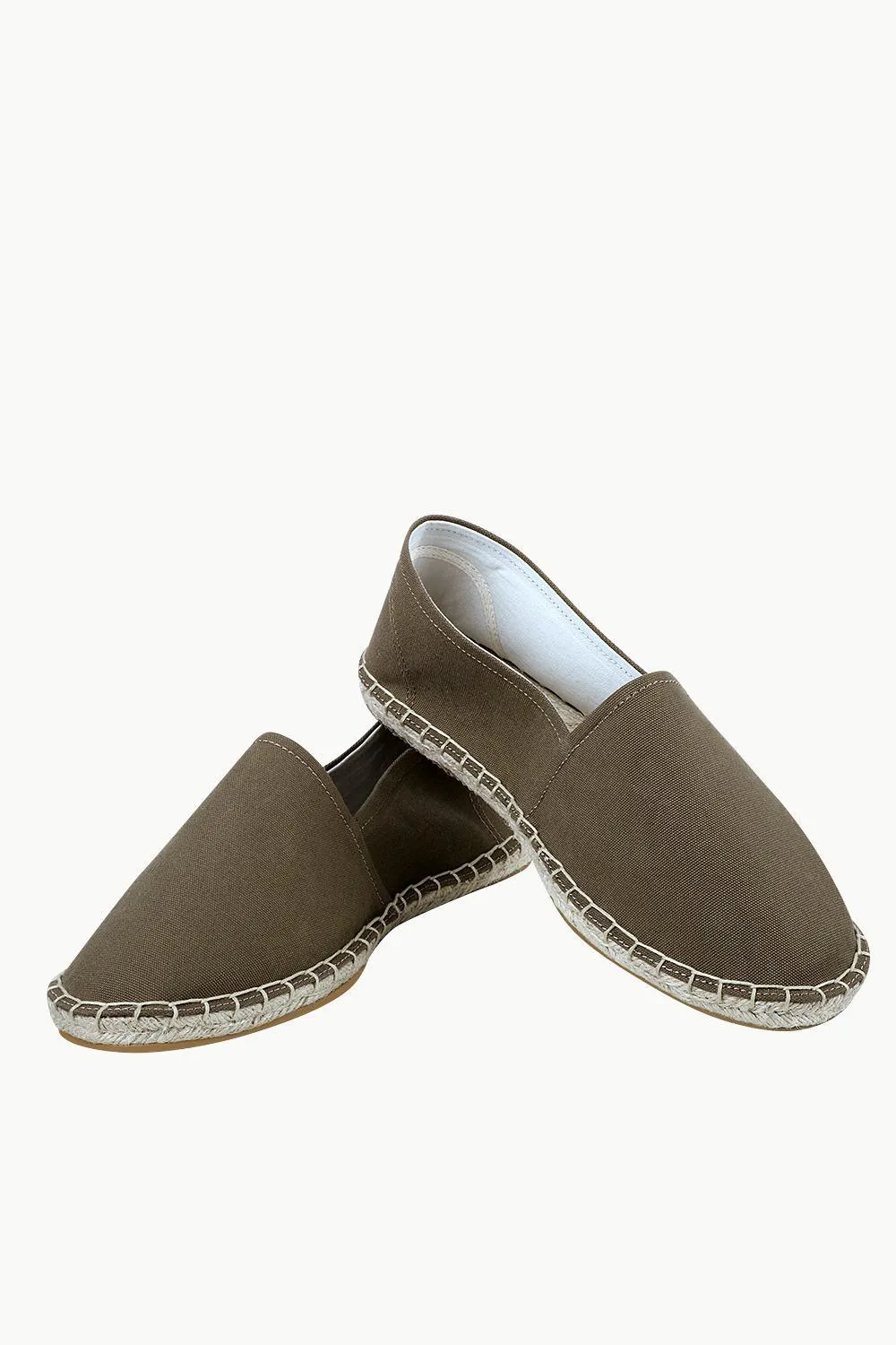 Men's Brown Canvas Basque Espadrilles