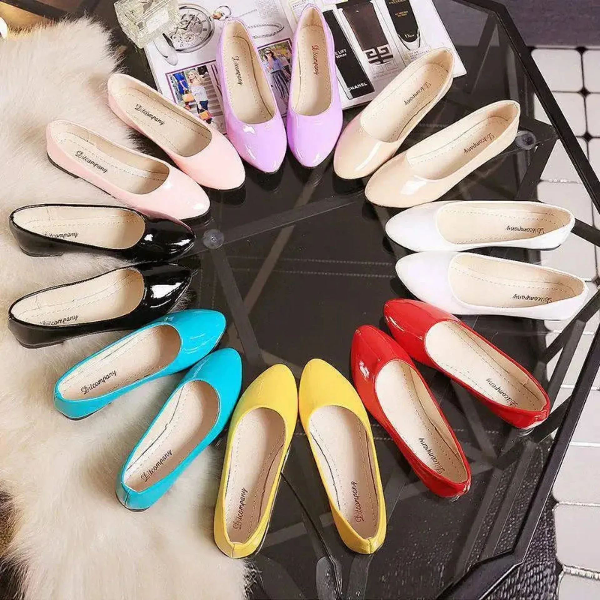 Merendy Dotorea Candy Colors Ballet Flat