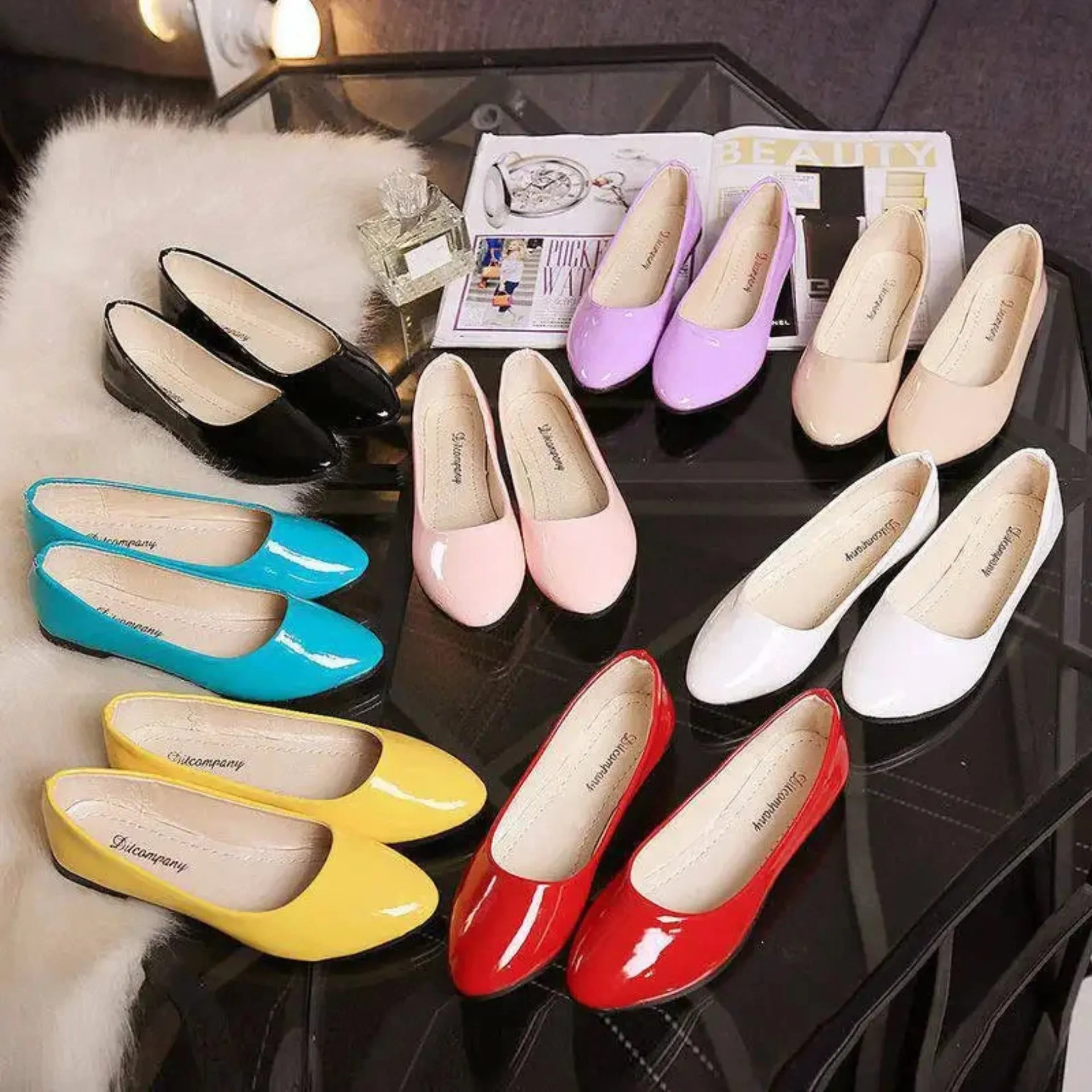 Merendy Dotorea Candy Colors Ballet Flat