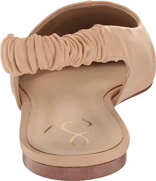 Sam Edelman Whitney Macadamia Slip On Slingback Strap Pointed Toe Dress Flats