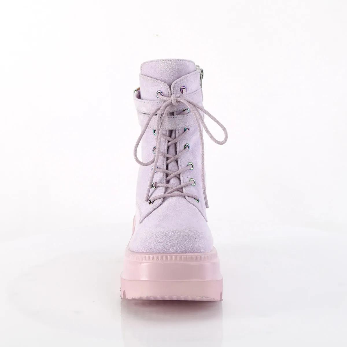 Shaker-52 Wedge Platform Lavender Boots