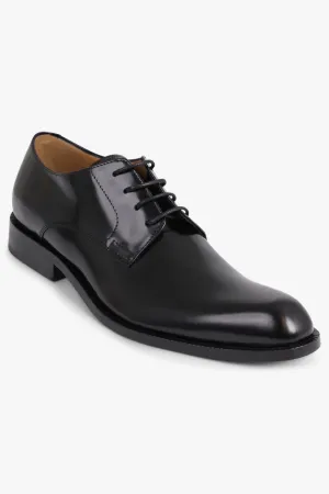 Shiny Heeled Brogue | Black