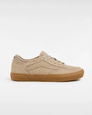 Skate Rowley Shoes in Suede Tan & Gum