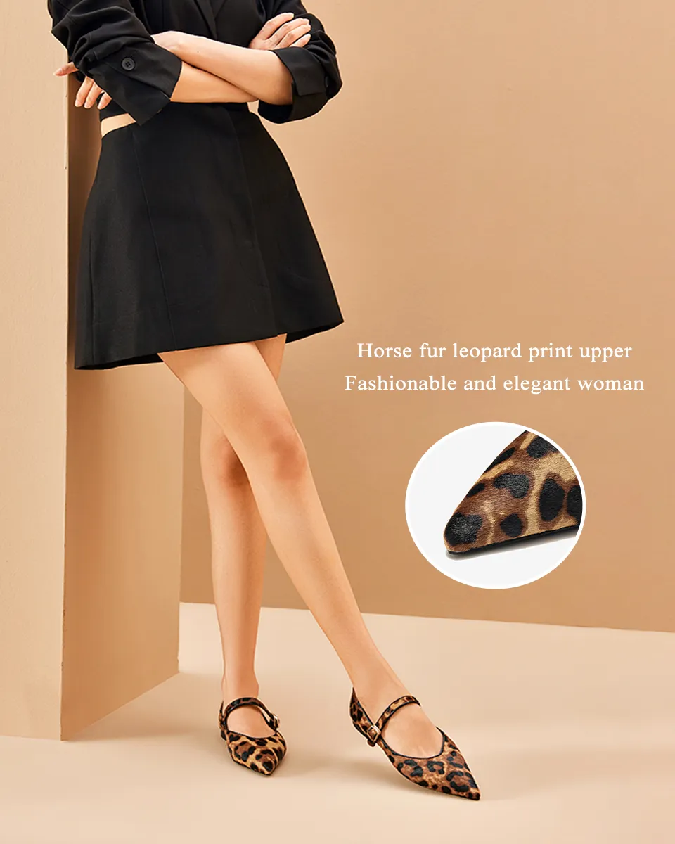 USS Shoes Elif Women's Buckle Strap Dress Flat Shoes