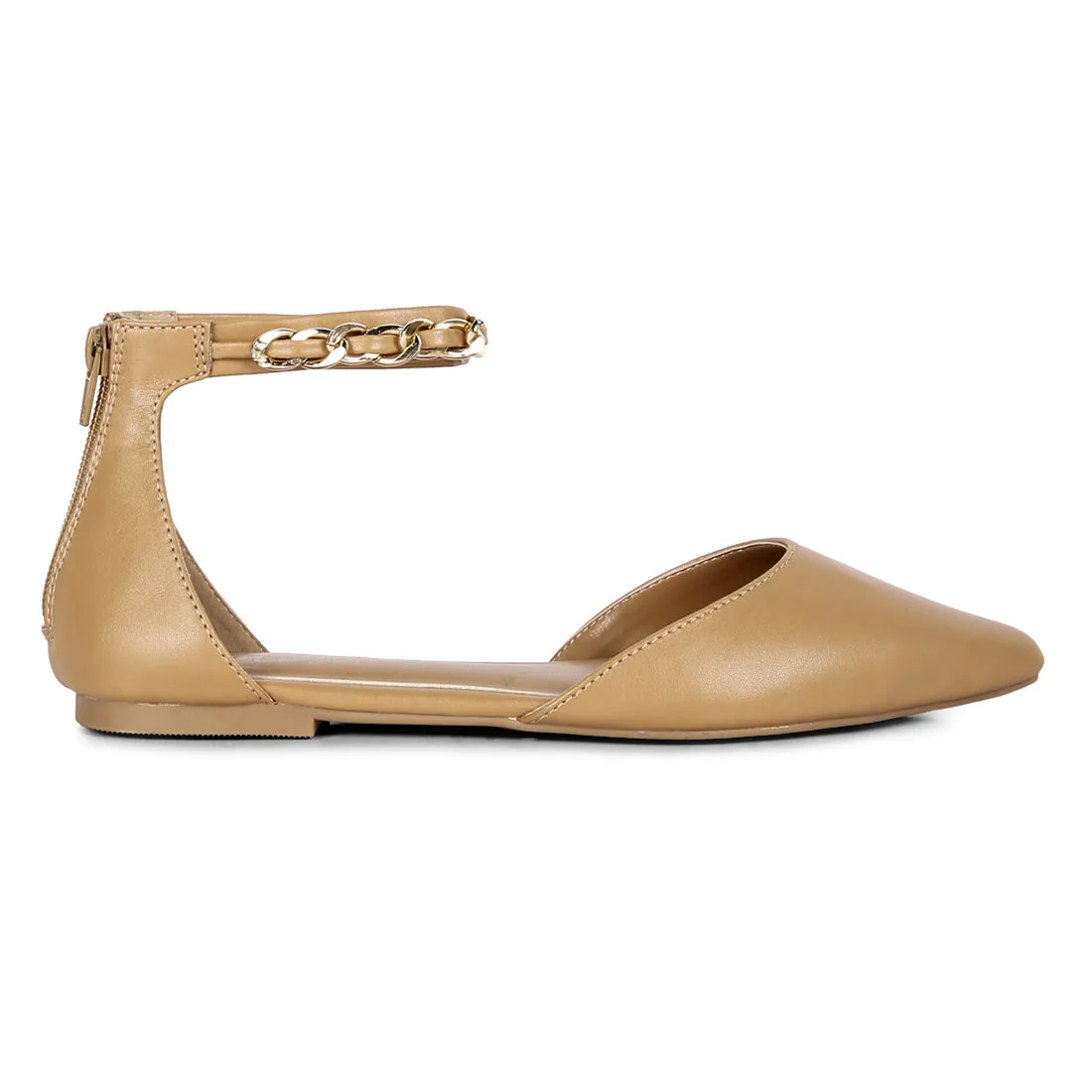 Zurich Slingback Chain Detail Flats