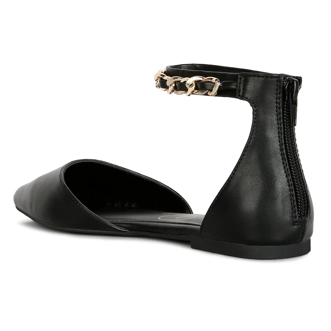 Zurich Slingback Chain Detail Flats