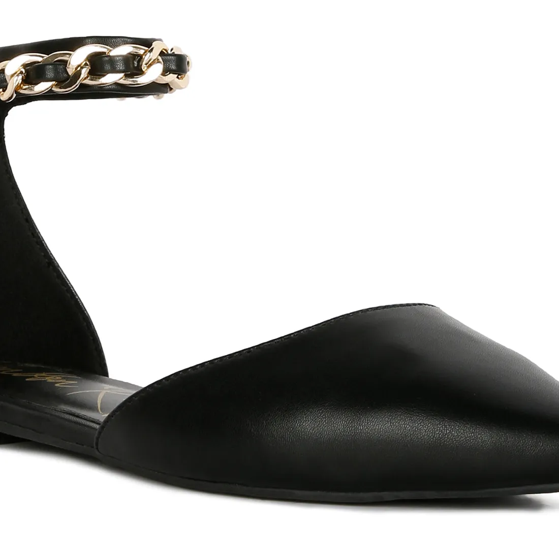 Zurich Slingback Chain Detail Flats