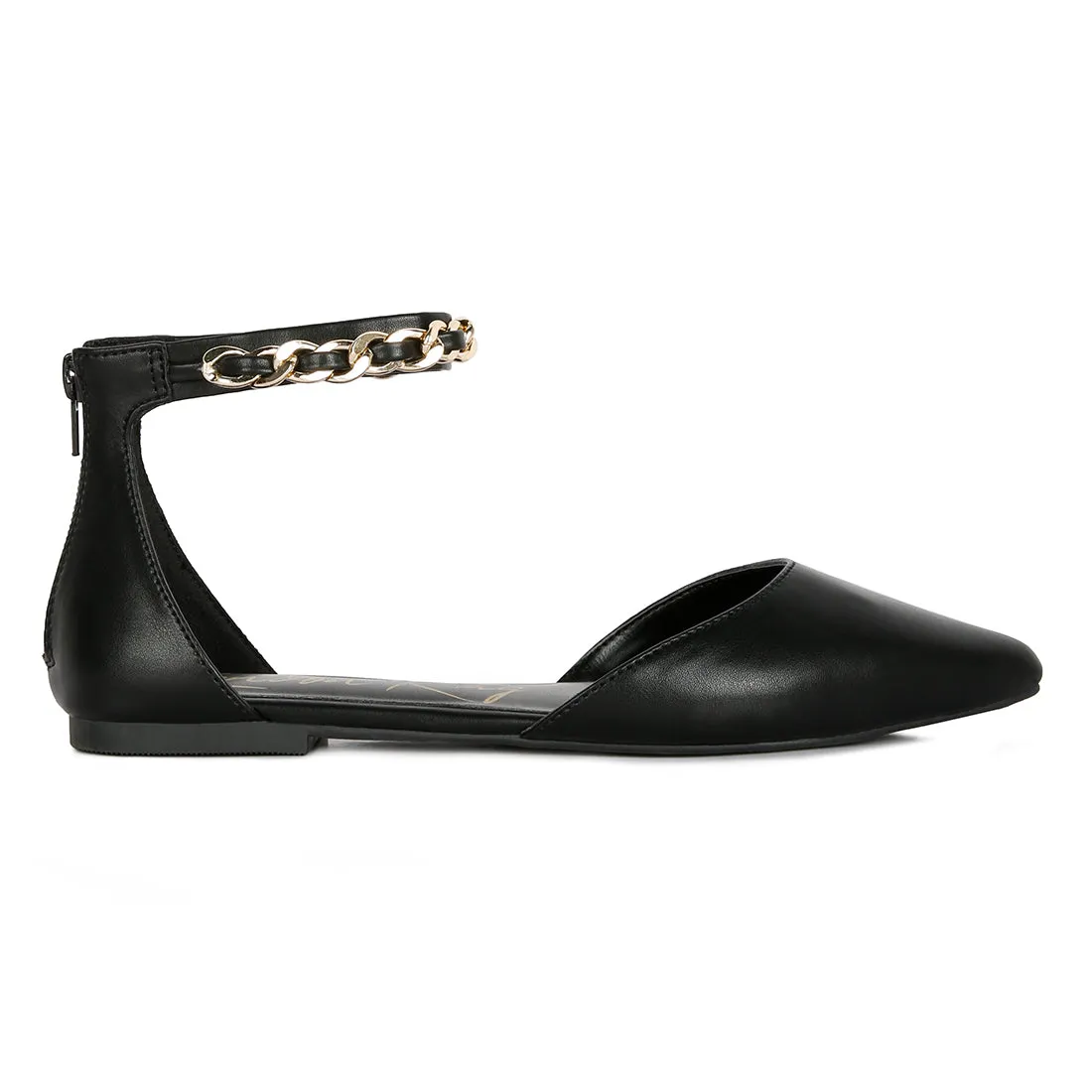 Zurich Slingback Chain Detail Flats