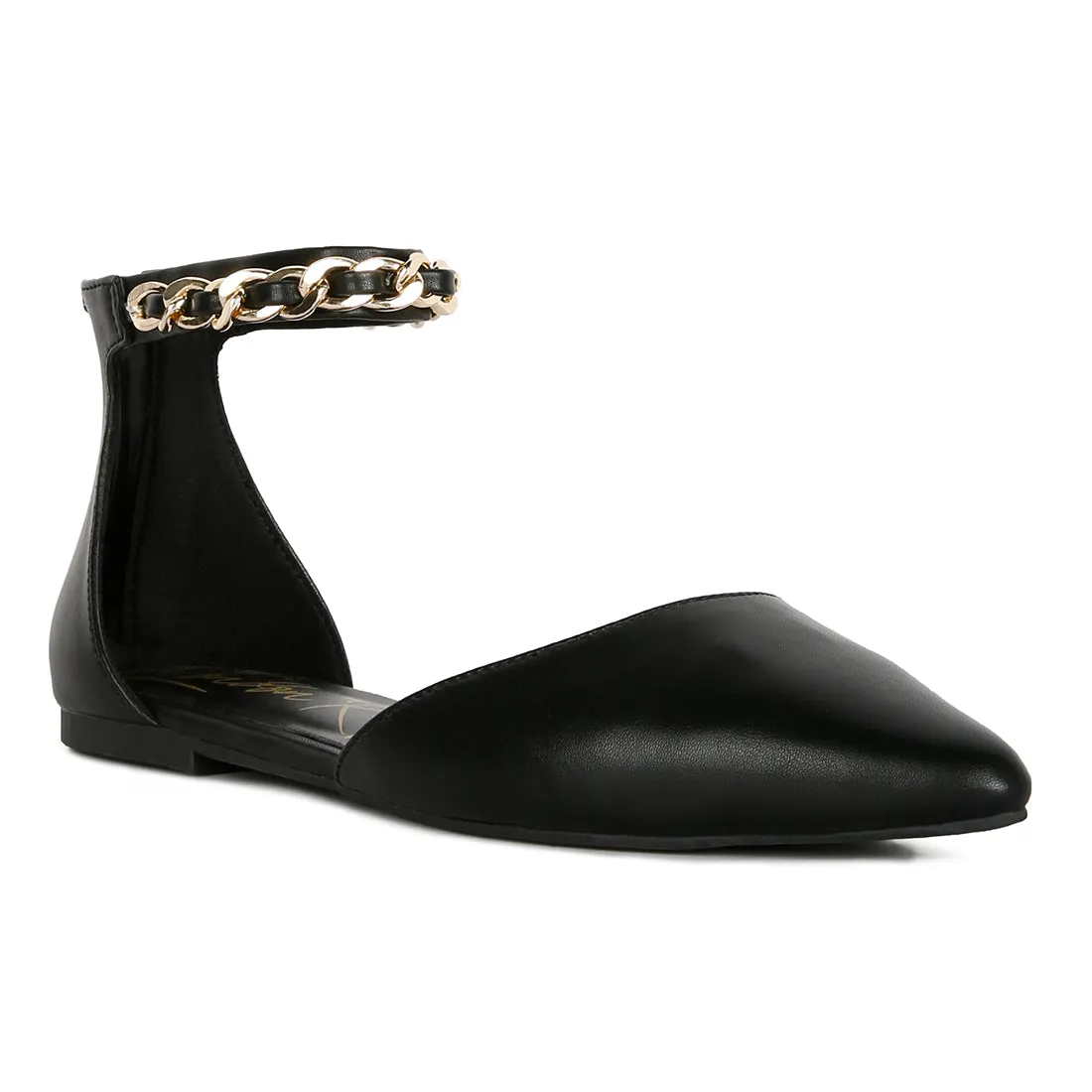 Zurich Slingback Chain Detail Flats