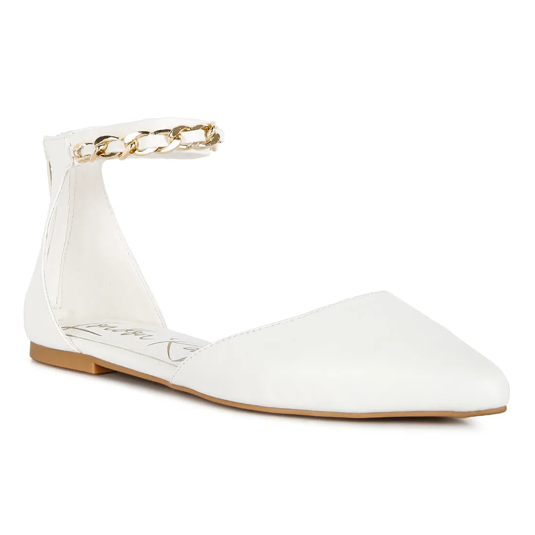 Zurich Slingback Chain Detail Flats