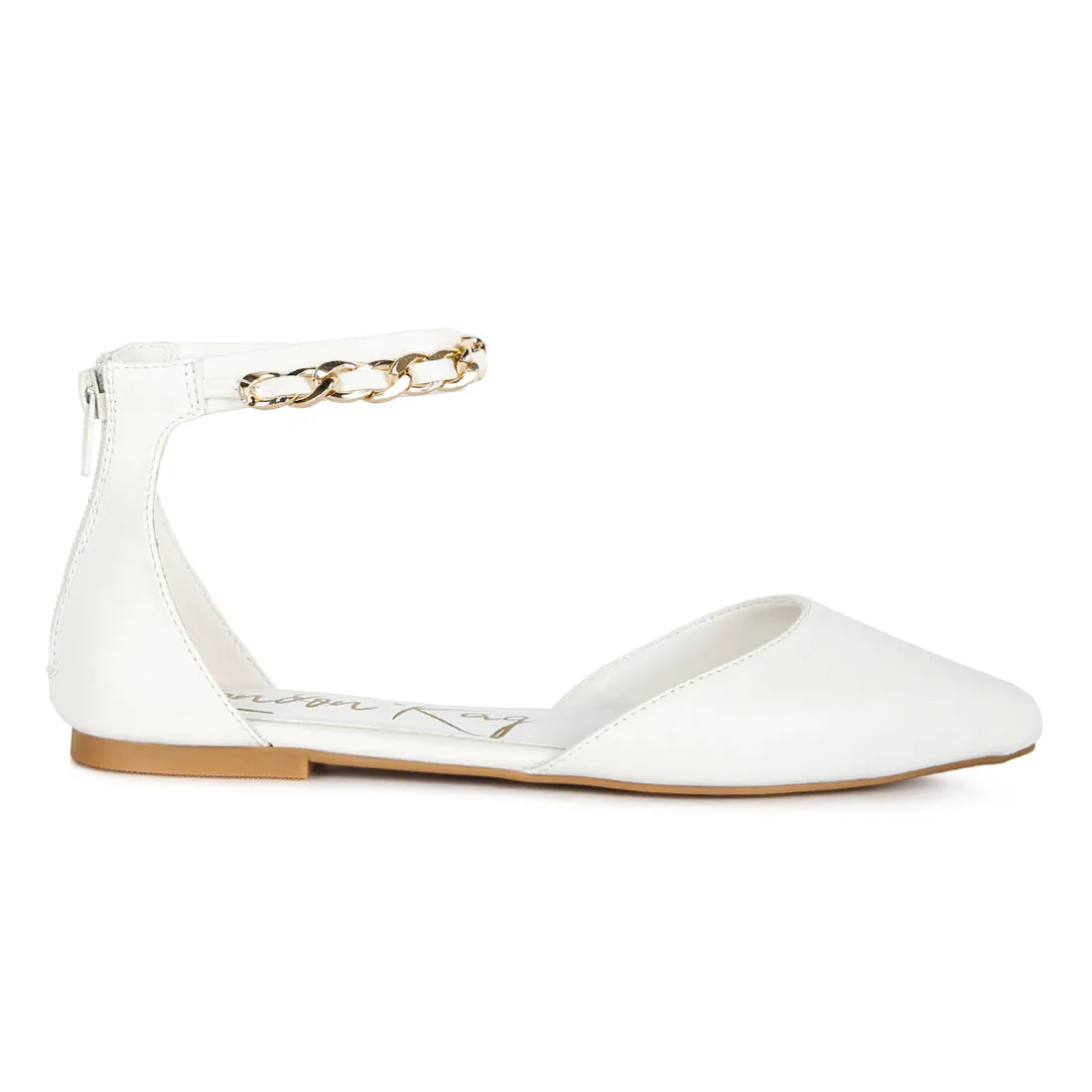 Zurich Slingback Chain Detail Flats