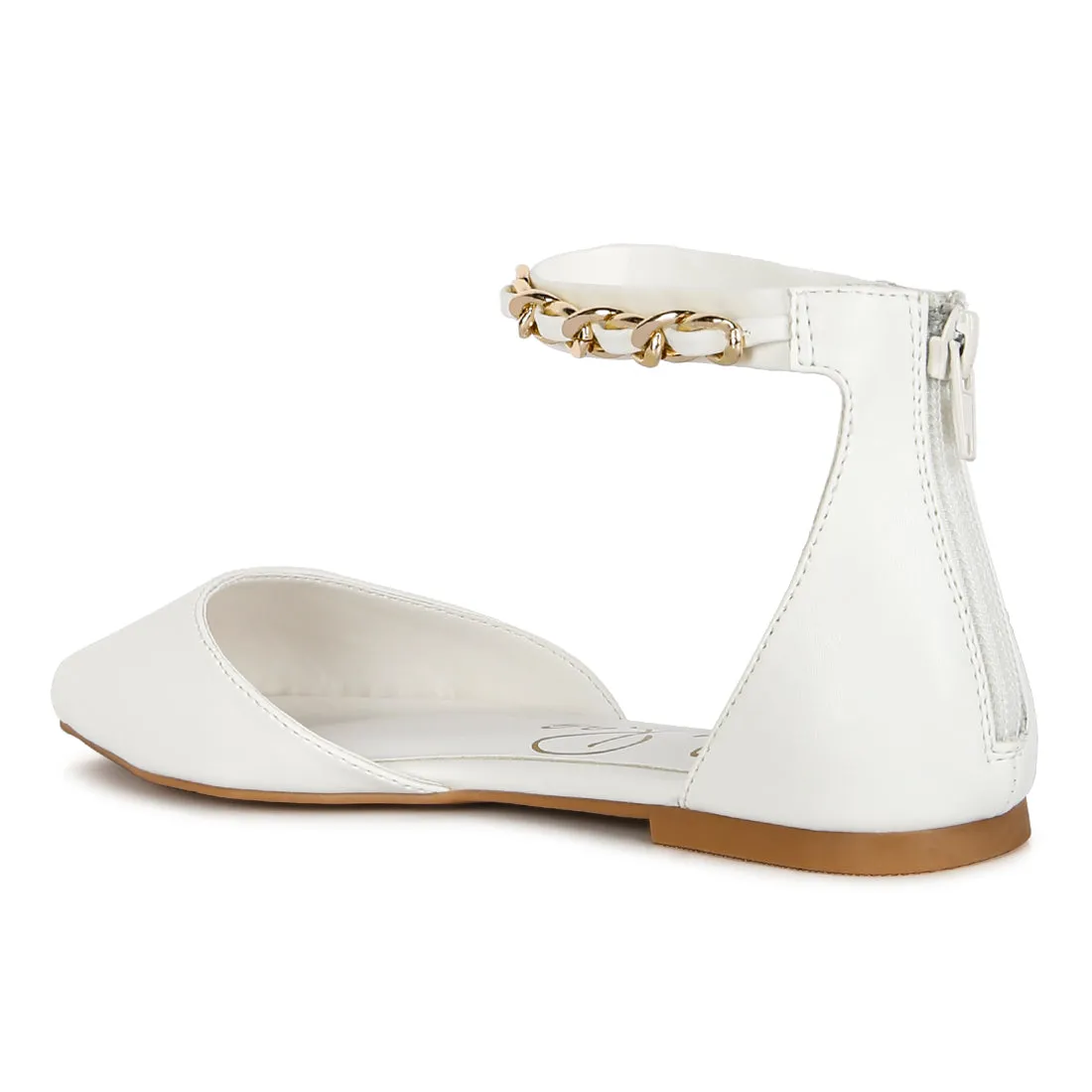 Zurich Slingback Chain Detail Flats