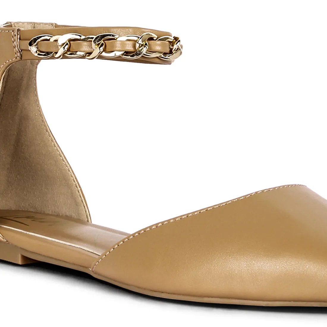 Zurich Slingback Chain Detail Flats